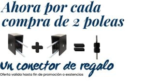 Ahora por cada compra de dos carruchas te llevas un conector de cuerda gratis