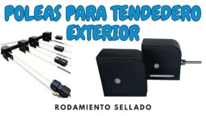 Poleas para Tendedero Exterior Rodamiento Sellado