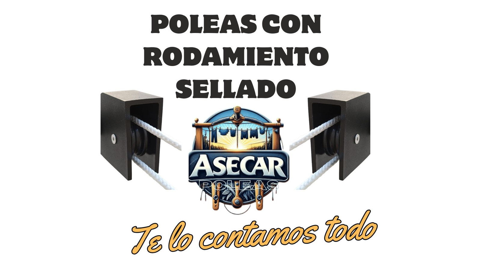 Poleas tendedero con rodamiento sellado, te contamos cuales son sus beneficios