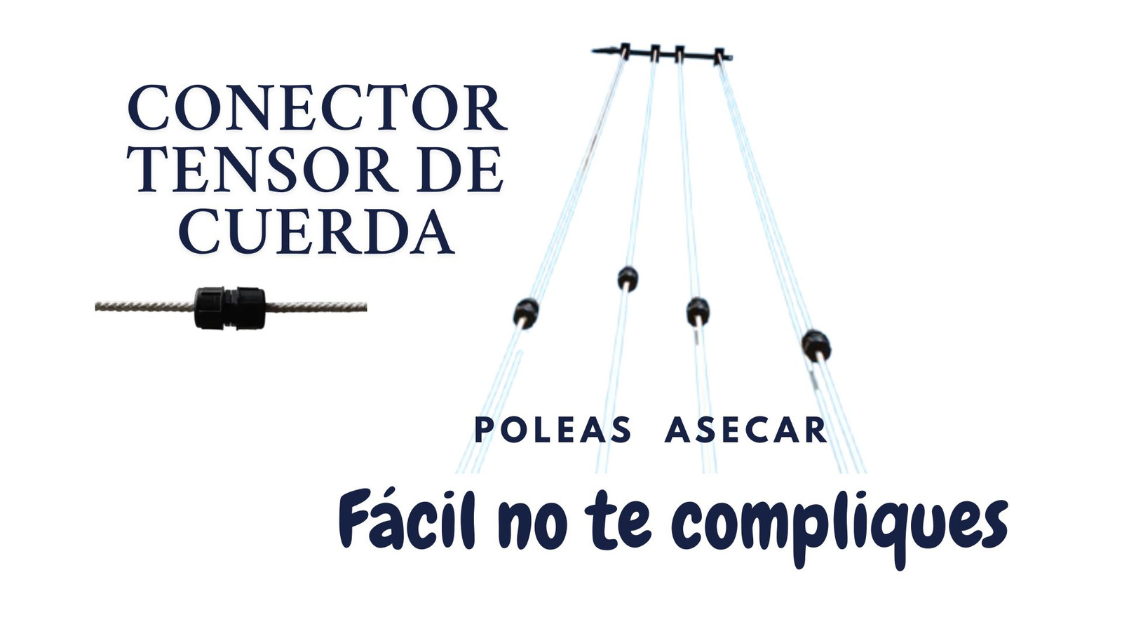 como tensar cuerdas tendedero