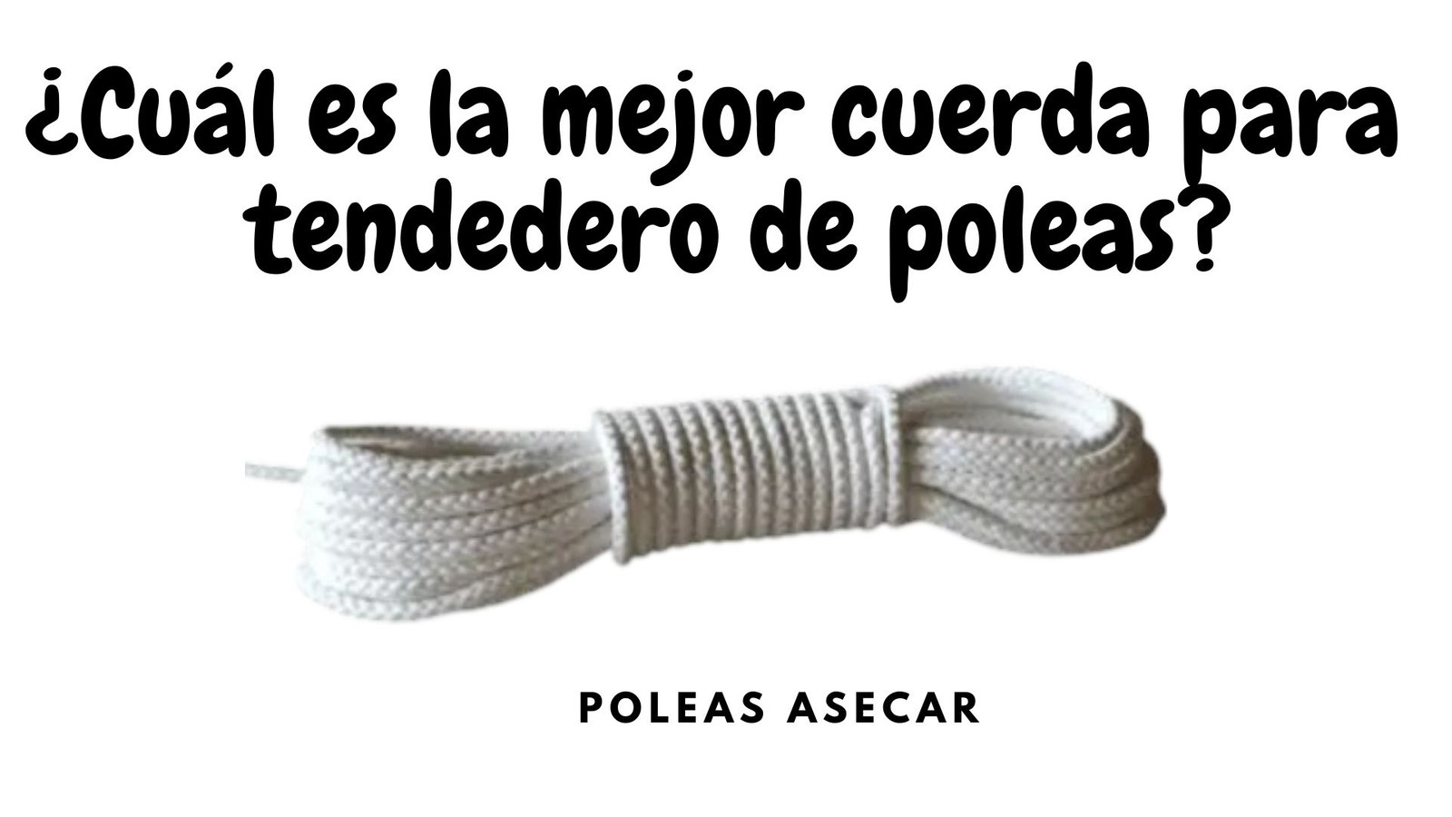 Cuerdas para tendedero exterior